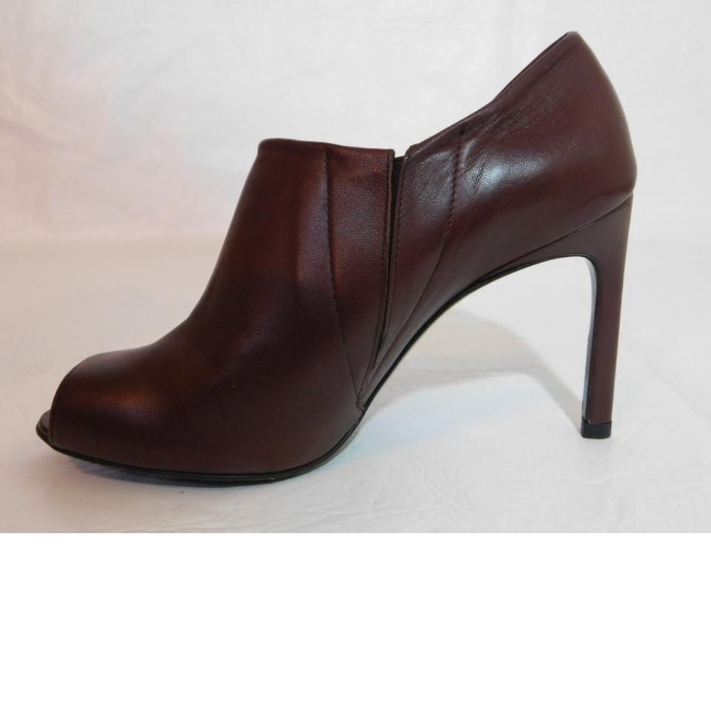 Stuart Weitzman Open Toe Leather Ankle Boot - image 5